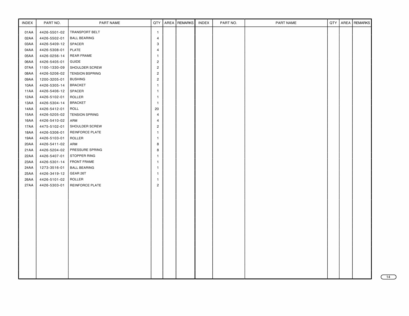 Konica-Minolta Options AFR-1000 Parts Manual-3